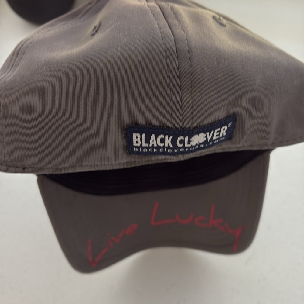 Live Lucky Fitted Hat Gray USA Clover Men’s S/M - Picture 3 of 5